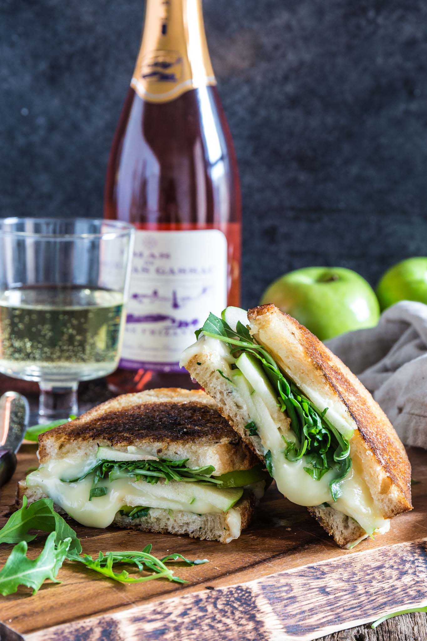 Apple, Arugula and Brie Panini with Honey Butter | www.oliviascuisine.com | Be ready to be wowed! One bite of this French inspired Apple, Arugula and Brie Panini with Honey Butter and you're on a one way trip to France. No need for a return ticket as I'm 100% sure you will never wanna go back! (Recipe by @oliviascuisine.)