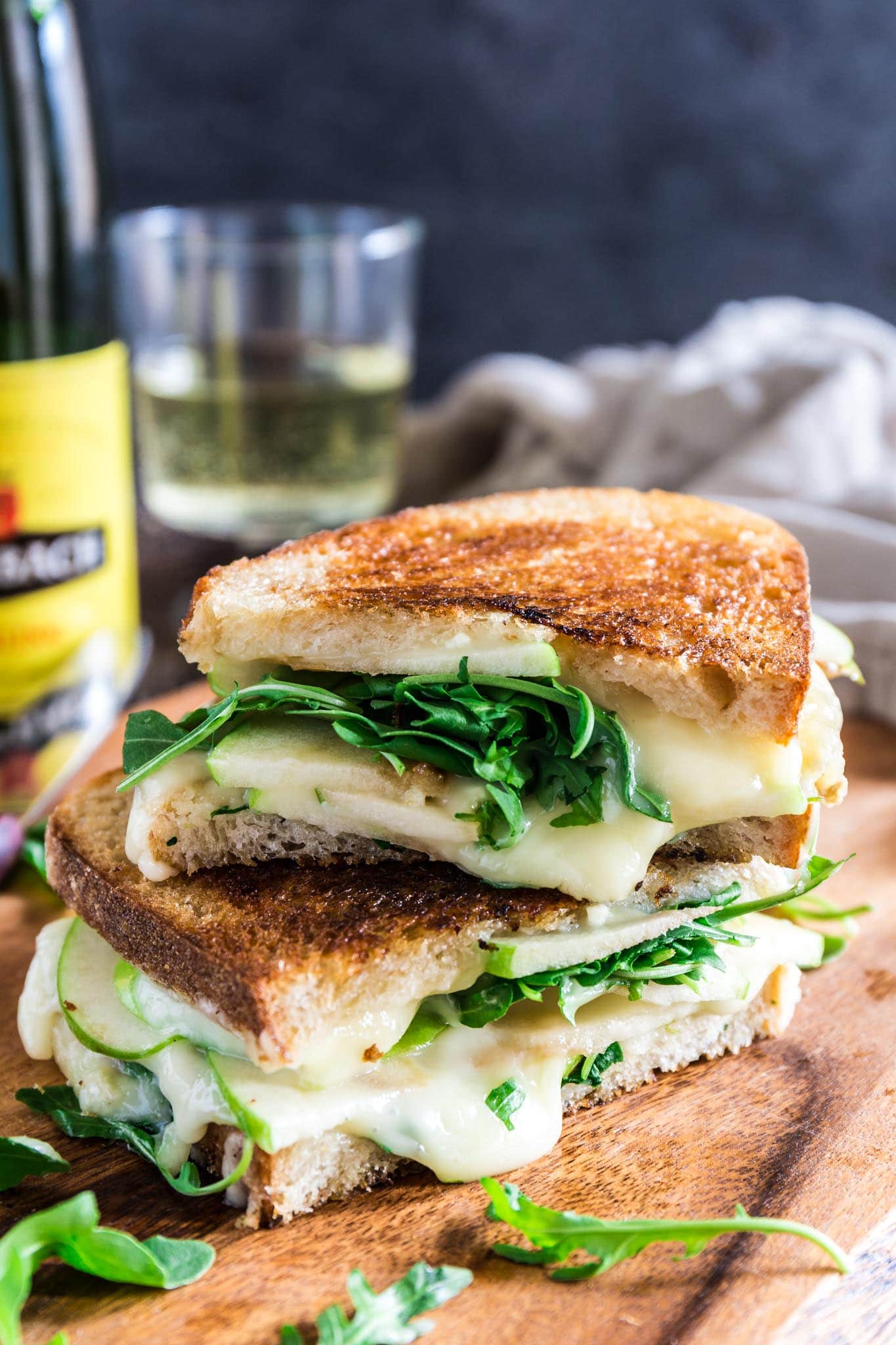 Apple, Arugula and Brie Panini with Honey Butter | www.oliviascuisine.com | Be ready to be wowed! One bite of this French inspired Apple, Arugula and Brie Panini with Honey Butter and you're on a one way trip to France. No need for a return ticket as I'm 100% sure you will never wanna go back! (Recipe by @oliviascuisine.)