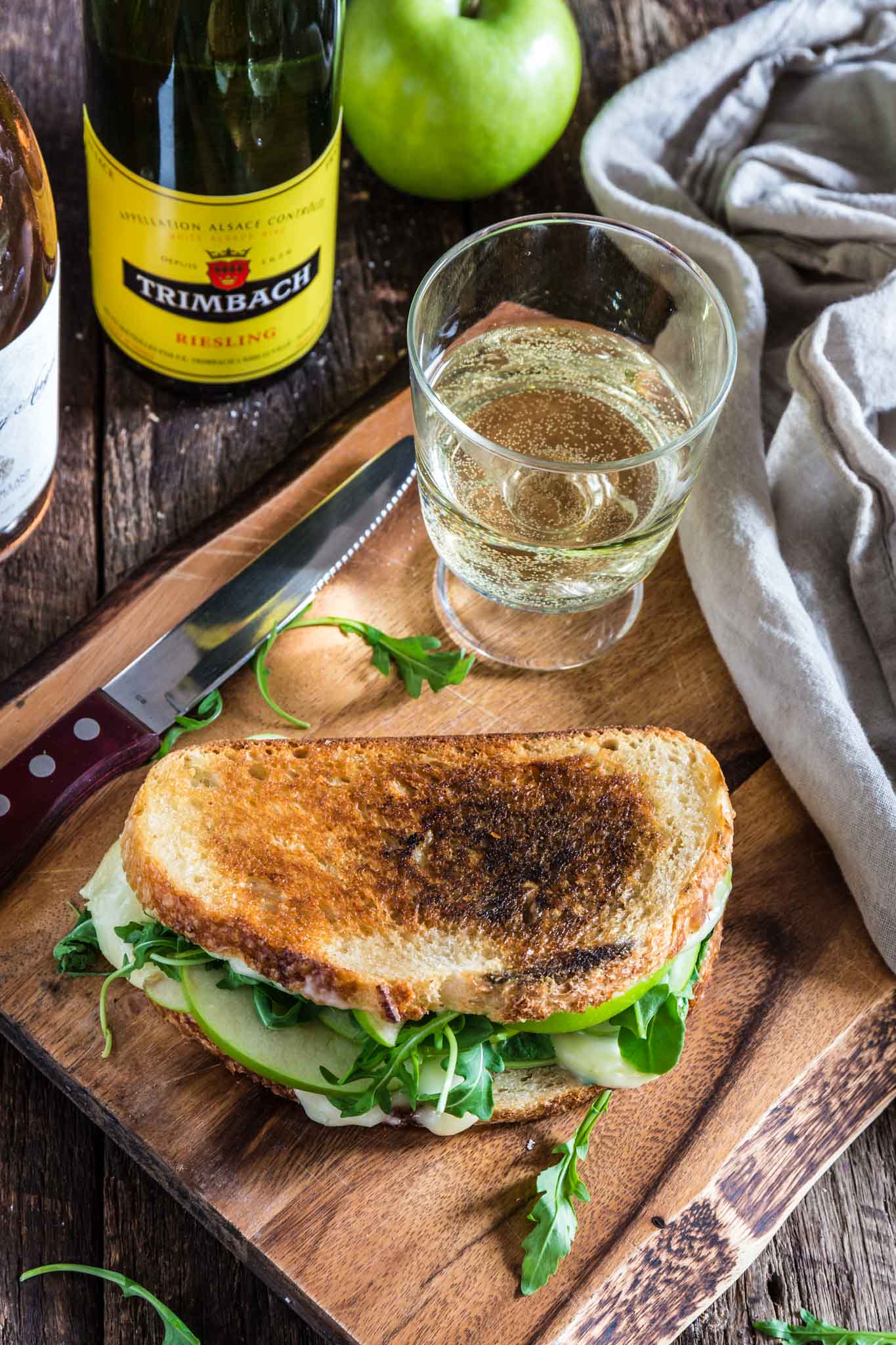 Apple, Arugula and Brie Panini with Honey Butter | www.oliviascuisine.com | Be ready to be wowed! One bite of this French inspired Apple, Arugula and Brie Panini with Honey Butter and you're on a one way trip to France. No need for a return ticket as I'm 100% sure you will never wanna go back! (Recipe by @oliviascuisine.)