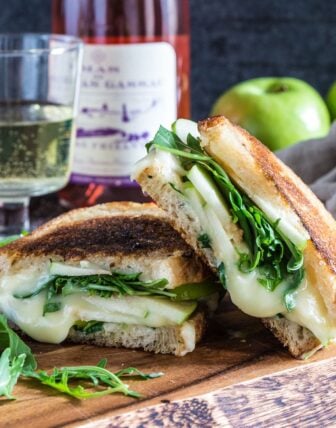Apple, Arugula and Brie Panini with Honey Butter