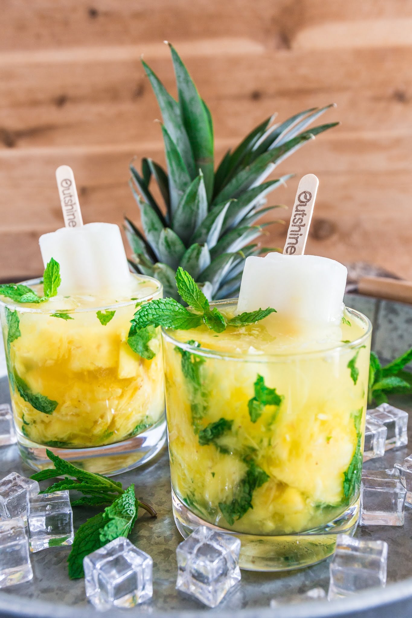 Pineapple Mint Fruit Bar Caipirinha | www.oliviascuisine.com | Summer is almost here and this Pineapple Mint Fruit Bar Caipirinha will be the hit of your parties! Sweet, refreshing and very easy to make. Who doesn't love that? (Recipe by @oliviascuisine.)