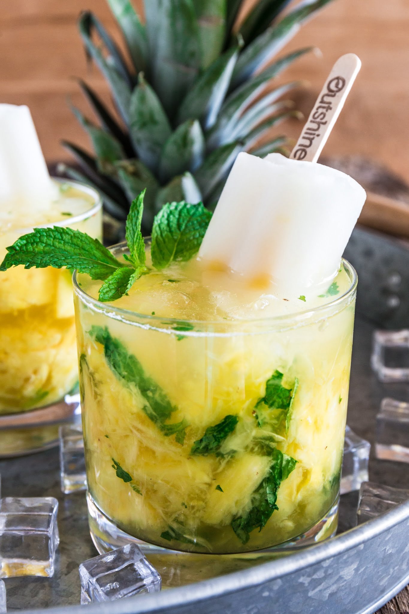 Pineapple Mint Fruit Bar Caipirinha | www.oliviascuisine.com | Summer is almost here and this Pineapple Mint Fruit Bar Caipirinha will be the hit of your parties! Sweet, refreshing and very easy to make. Who doesn't love that? (Recipe by @oliviascuisine.)