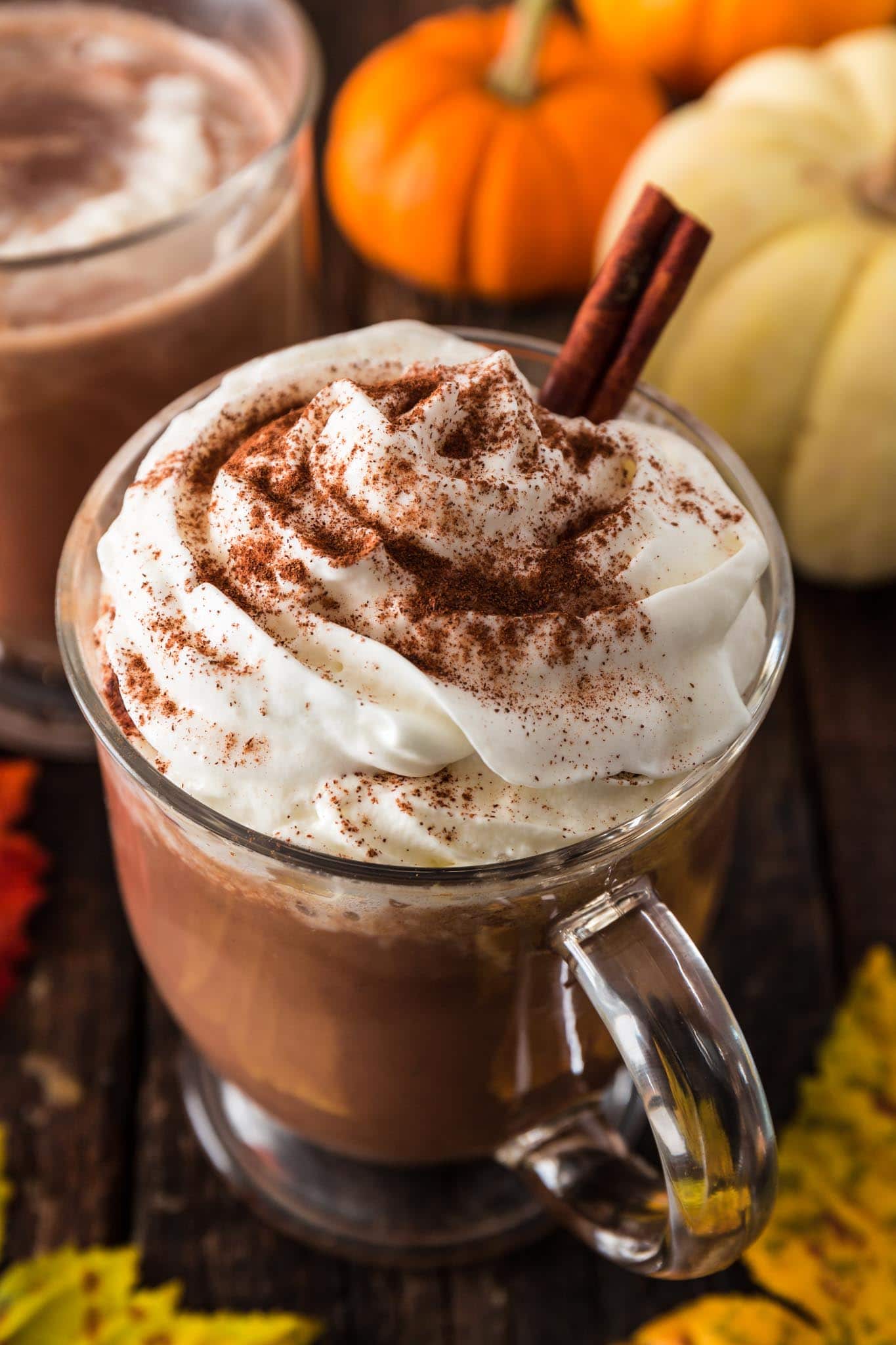 Pumpkin Spice Hot Chocolate | www.oliviascuisine.com | Creamy and extra rich, this Pumpkin Spice Hot Chocolate tastes like Fall in a cup. I can't think of a better way to celebrate the season! (Recipe and food photography by @oliviascuisine.)