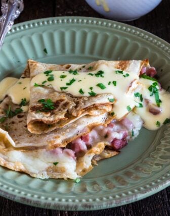 Ham and Cheese Savory Crepes