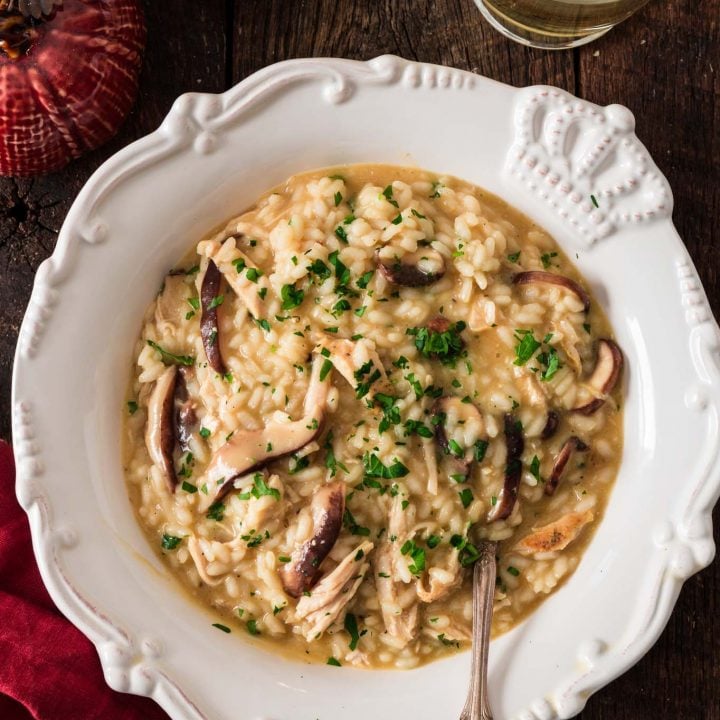 Mushroom and Turkey Risotto