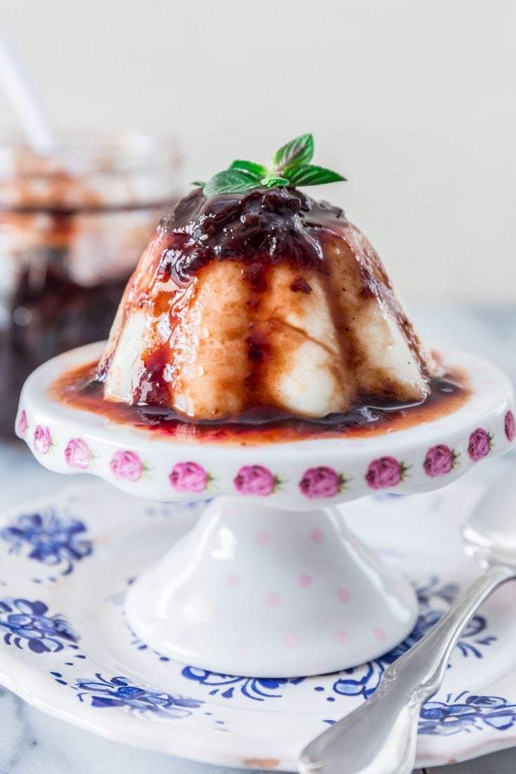Brazilian Coconut Flan with Plum Sauce  Manjar Branco  - 28