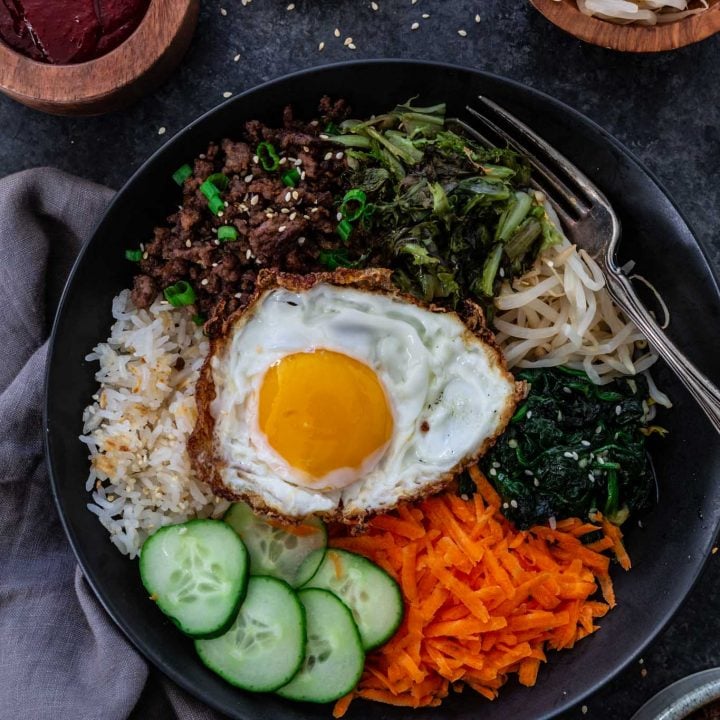 Bibimbap (Korean Beef and Rice Bowl)