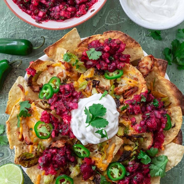 Thanksgiving Leftover Turkey Nachos