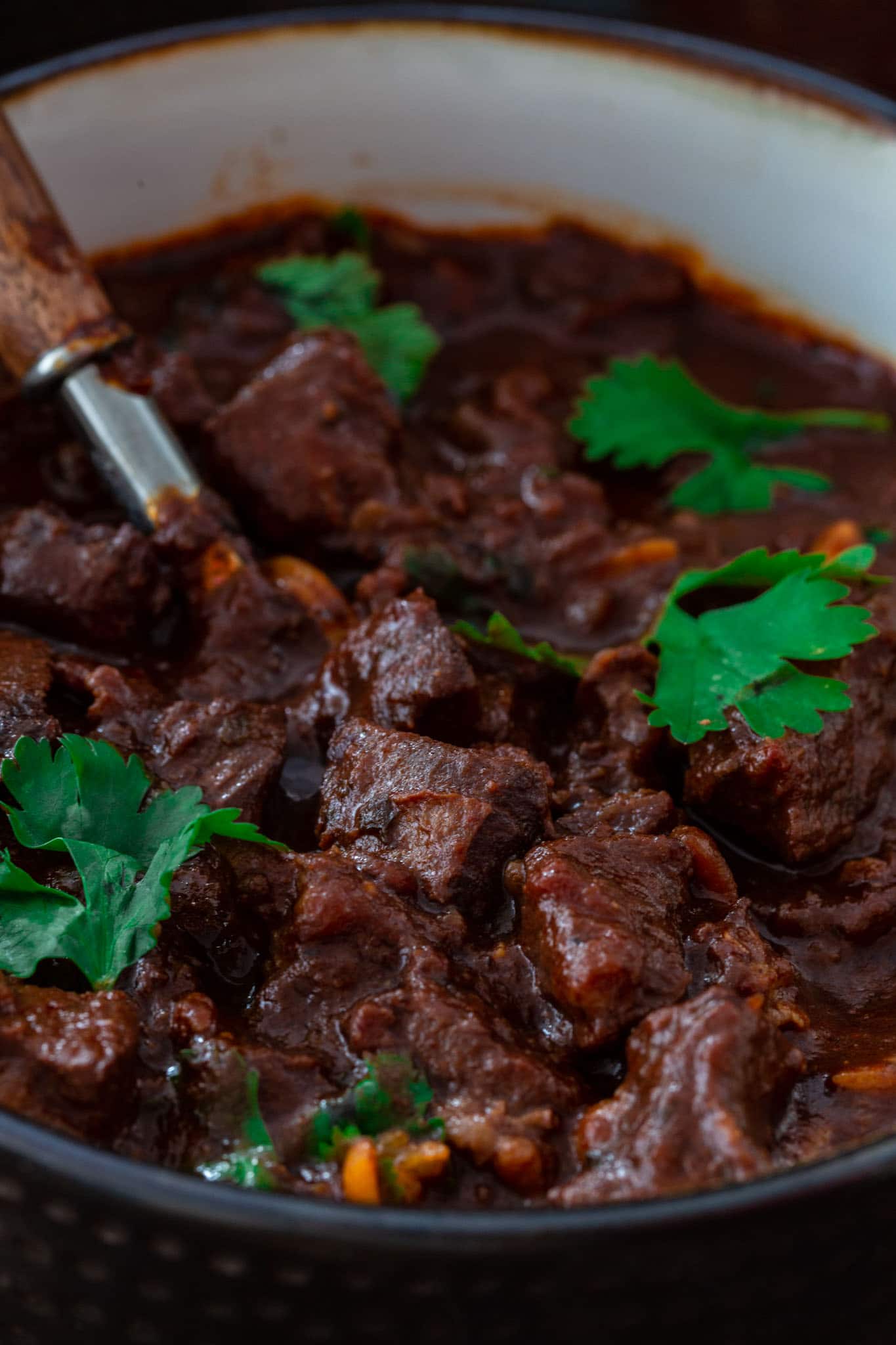 Rich and robust chocolate chili.