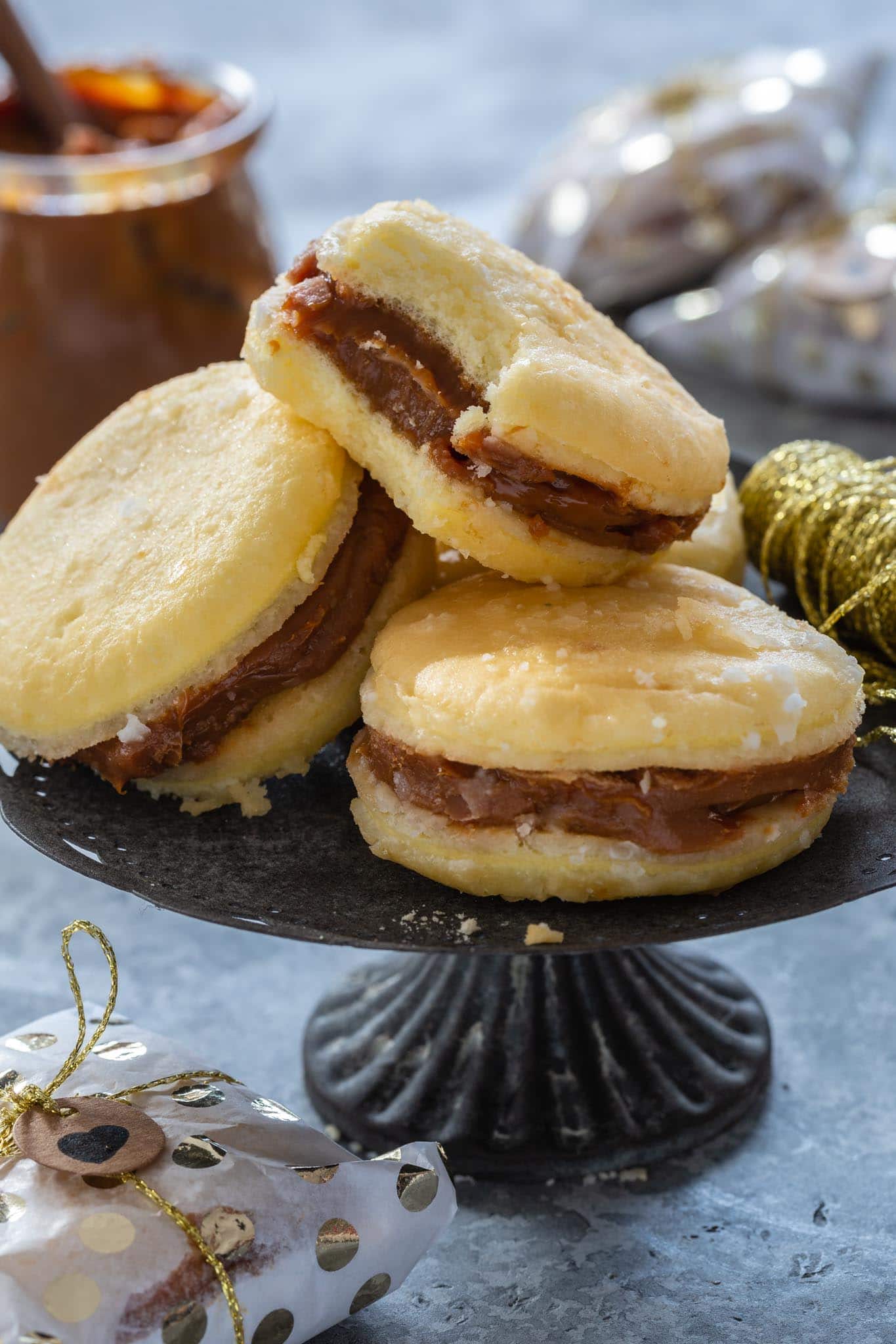 Bem Casado Cookies on a platter