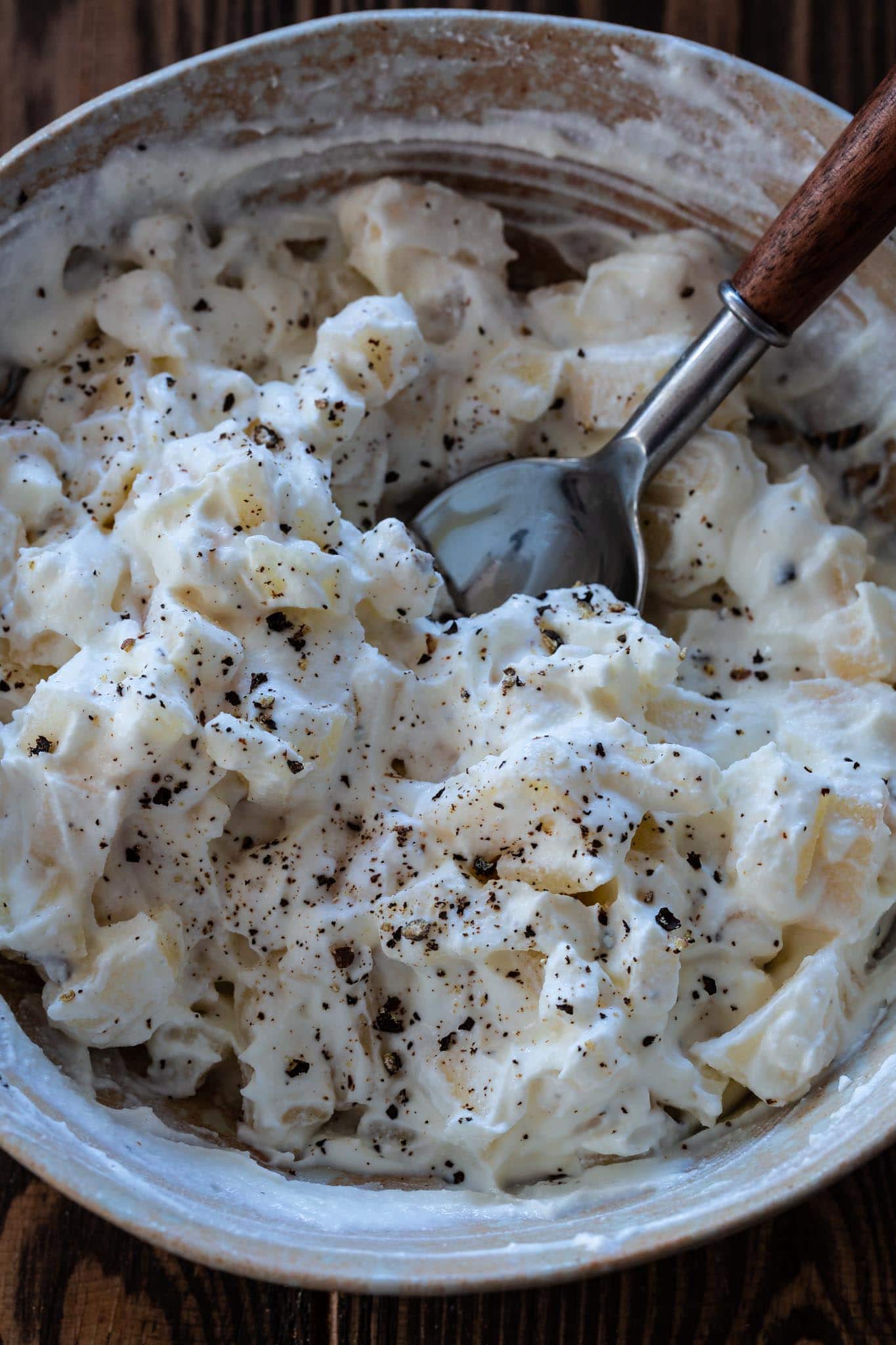 Pear ricotta filling for pasta shells.