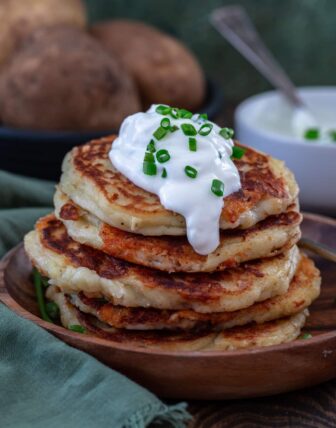 Cheddar Boxty (Irish Potato Pancakes)