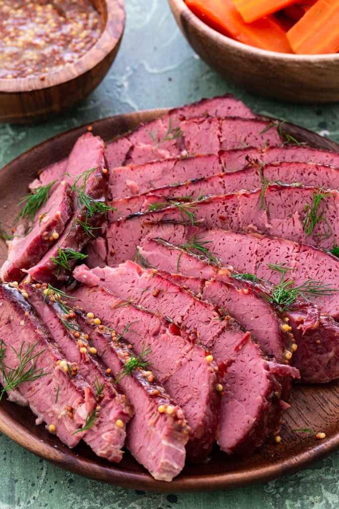 Sliced corned beef