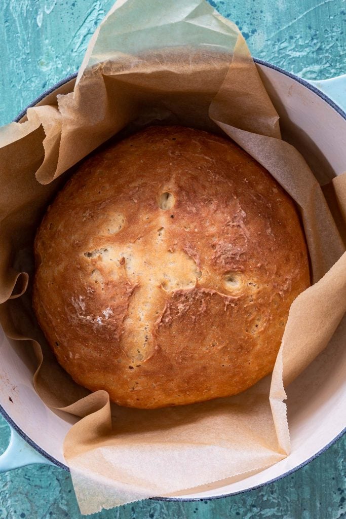 Irish soda bread right out of the oven.