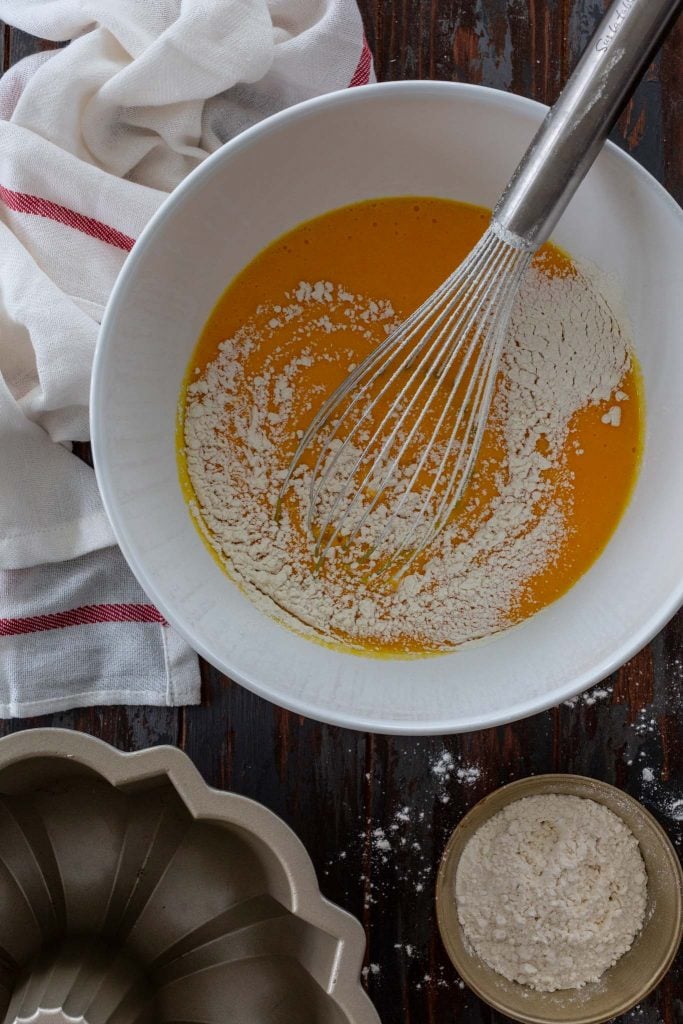 Carrot cake batter.