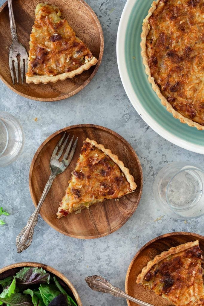 A few slices of French Leek Tart