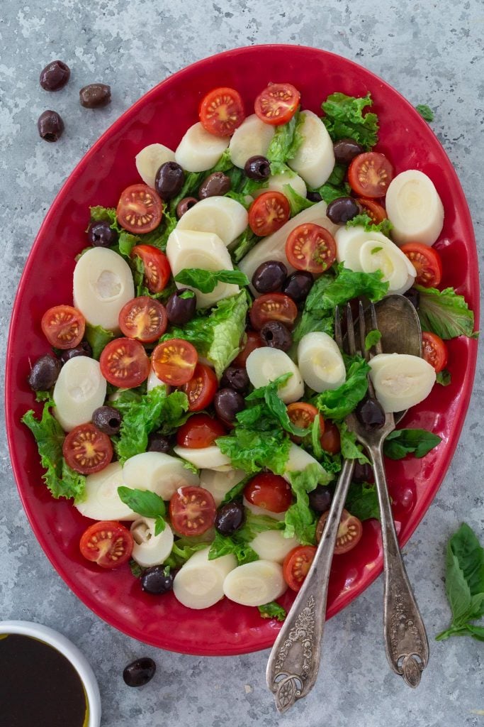 hearts of palm salad with balsamic vinaigrette