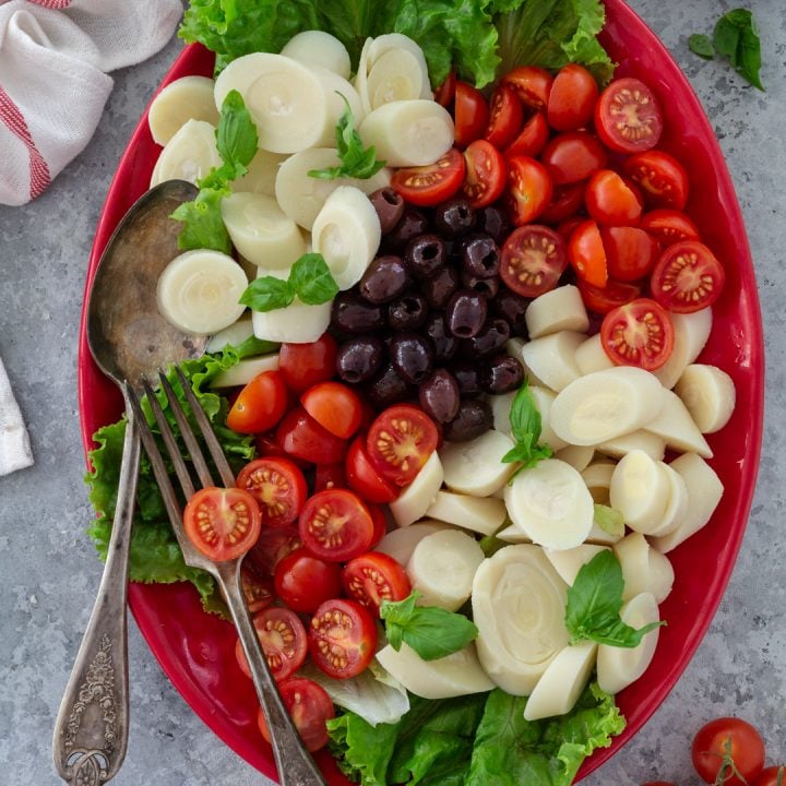 Hearts of Palm Salad with Cherry Tomatoes and Olives