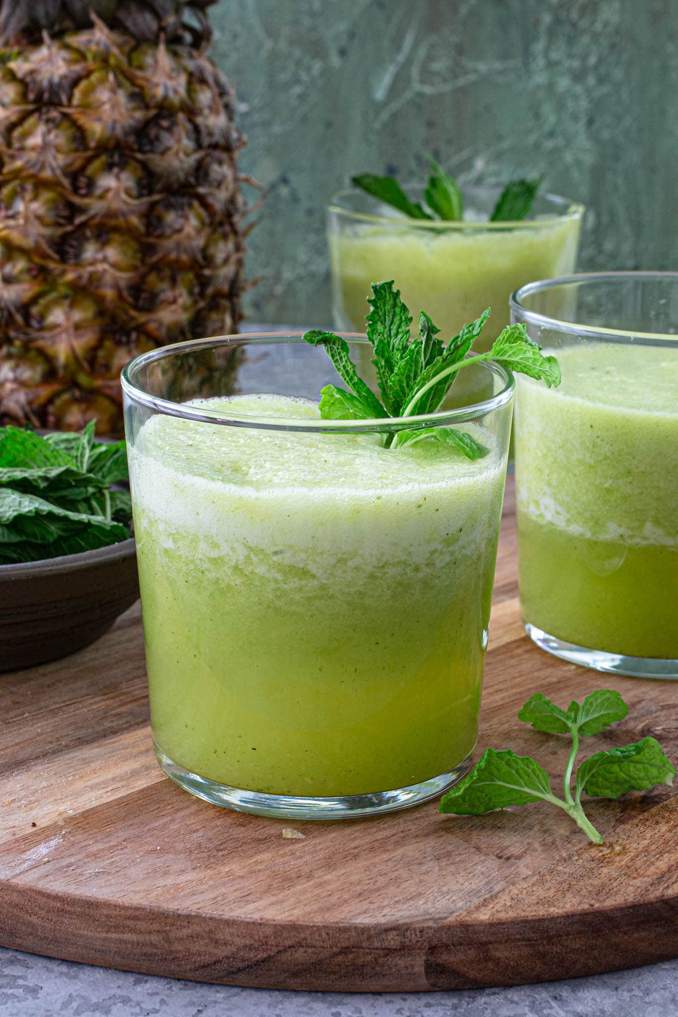 Pineapple Mint Juice - Olivia's Cuisine