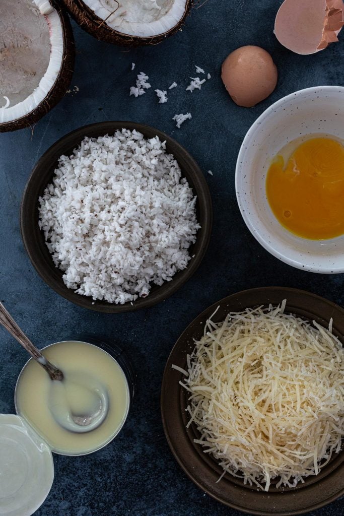 Ingredients for Brazilian Coconut Tart