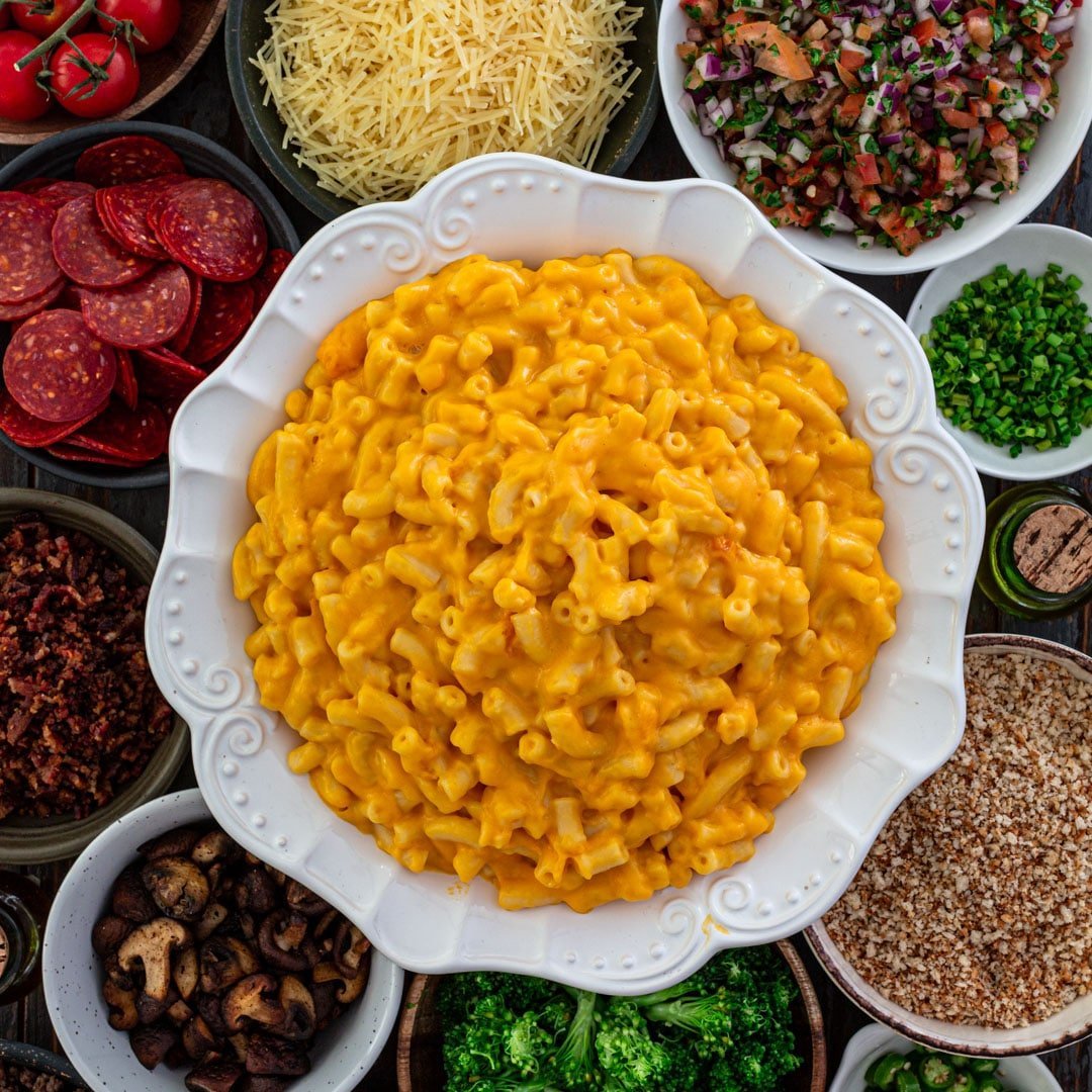 make-your-own mac and cheese bar