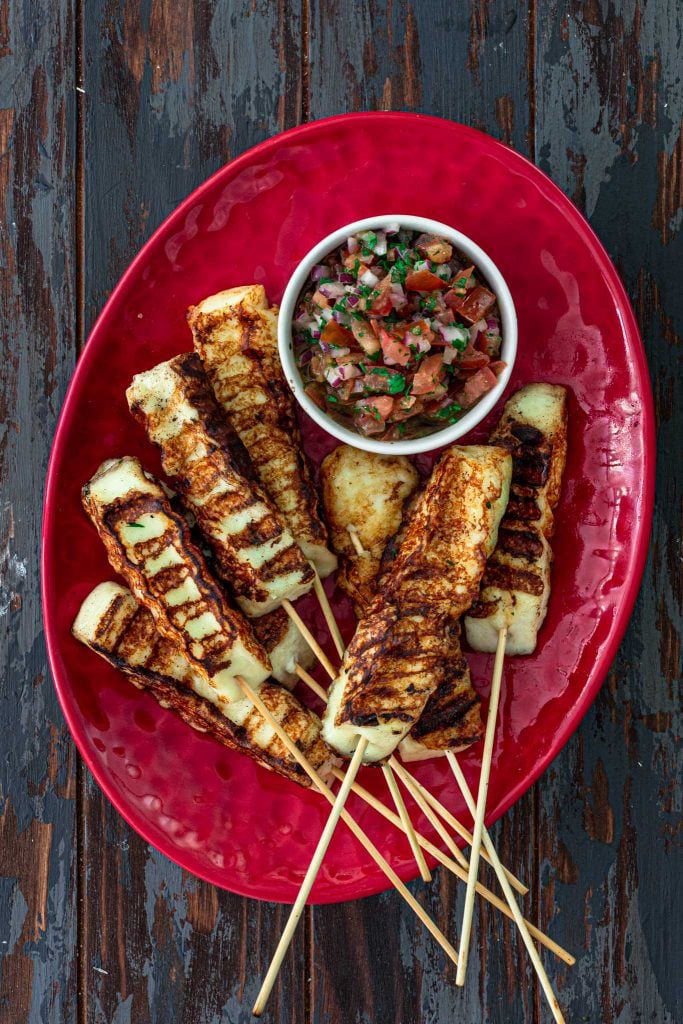 Grilled cheese skewers