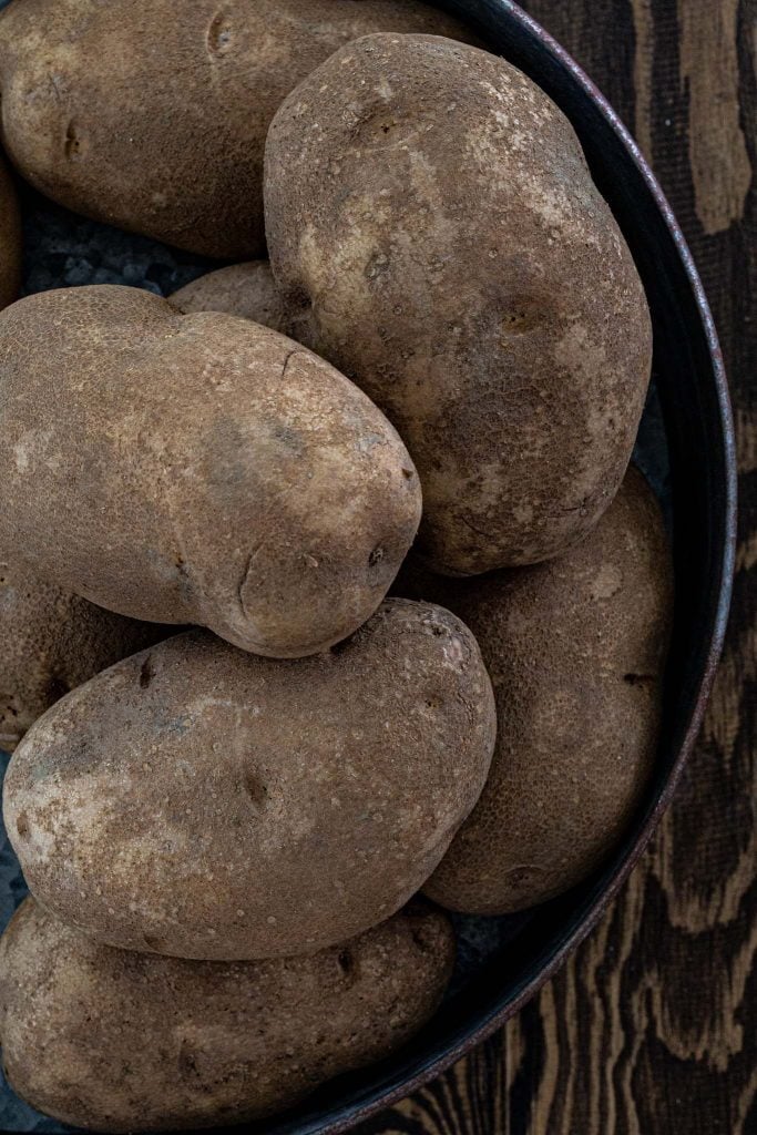 Russet potatoes are the best potatoes for potato salad