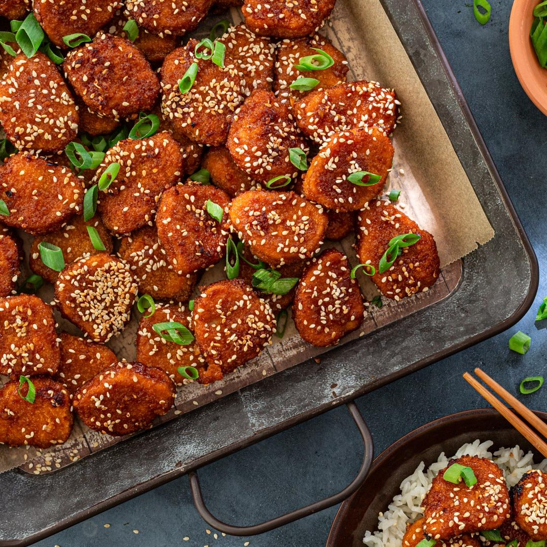 Honey Garlic Glazed Chicken Nuggets