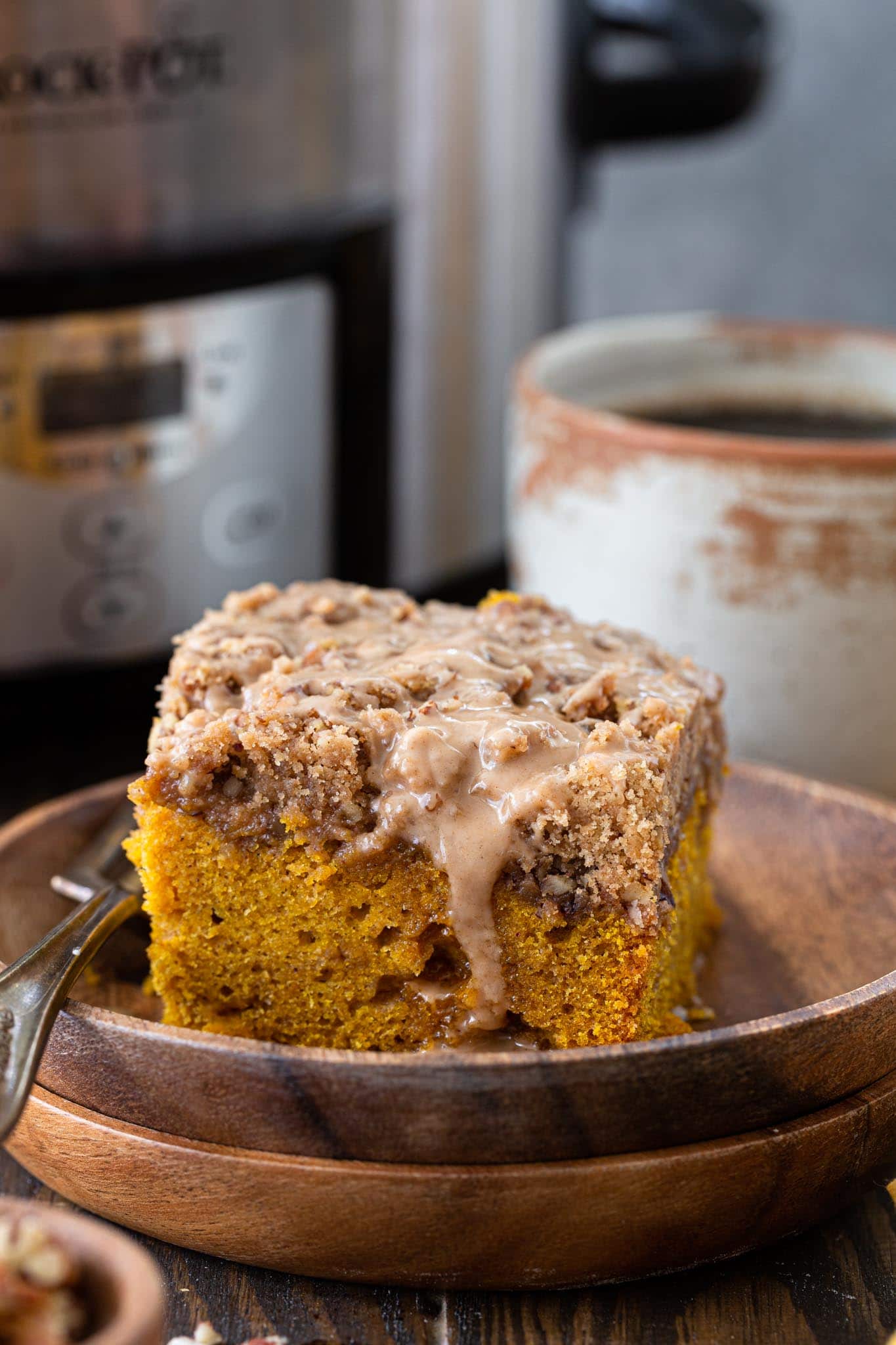 Slow Cooker Pumpkin Coffee Cake Olivia's Cuisine
