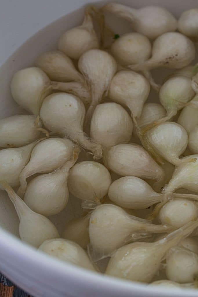 How to peel pearl onions