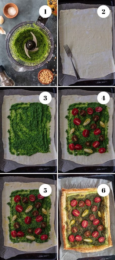 How to make savory tart.