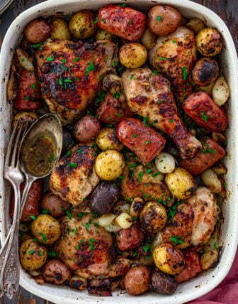 Oven Roasted Chicken, Sausage and Potatoes