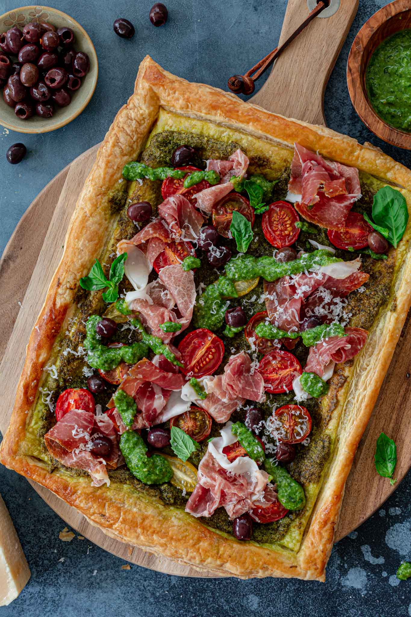 Prosciutto Puff Pastry Tart Recipe Olivia's Cuisine