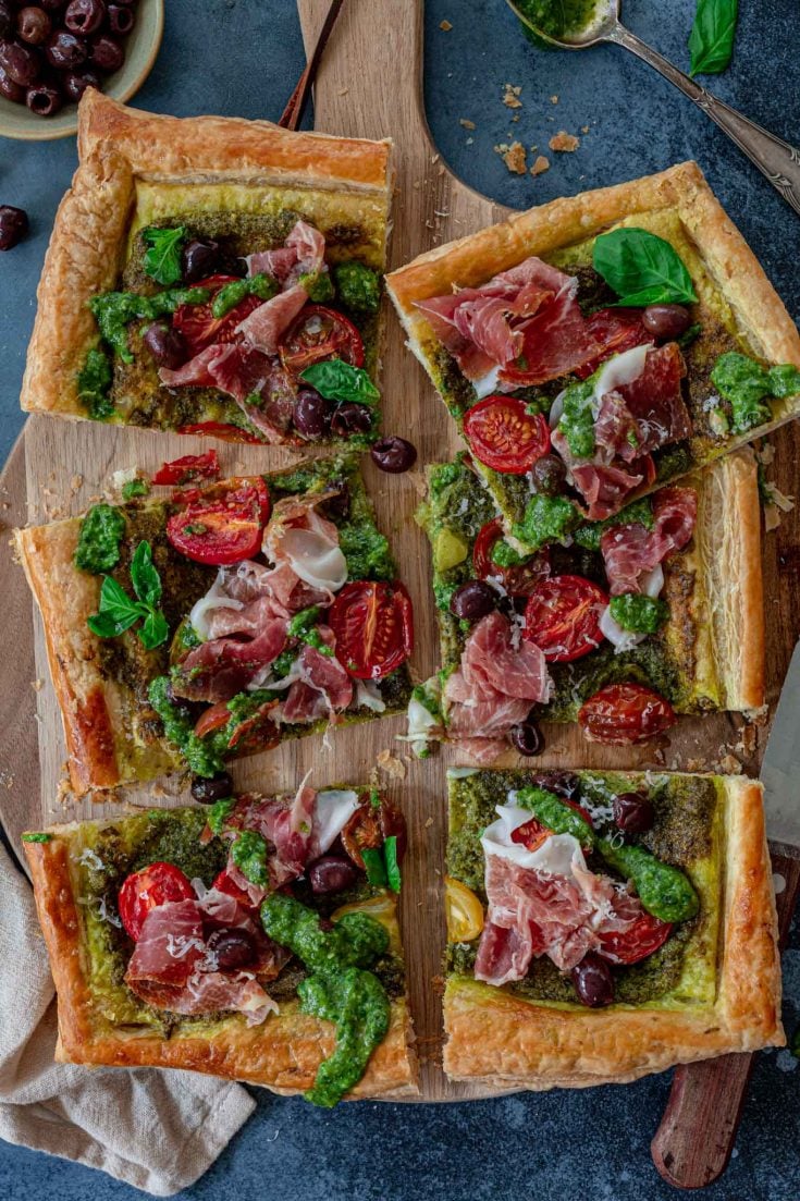 Prosciutto Puff Pastry Tart Recipe Olivia's Cuisine