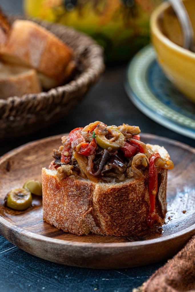 Eggplant bruschetta