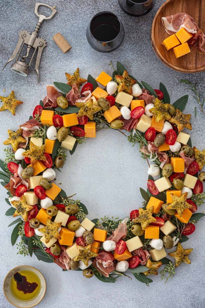 Christmas Wreath Cheeseboard - Olivia's Cuisine