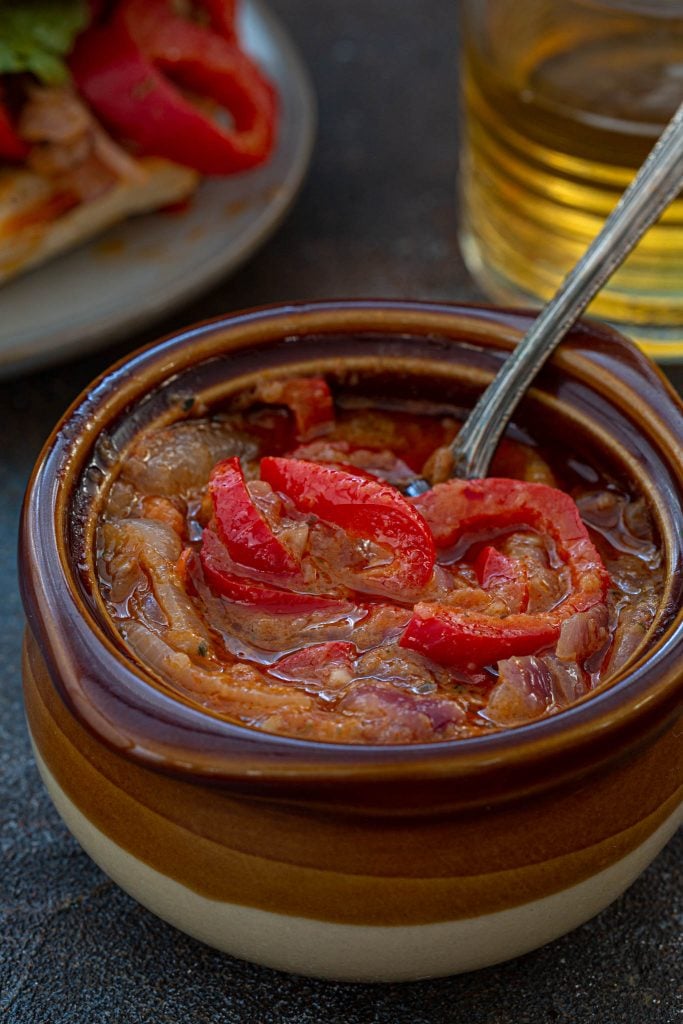 Bell pepper relish.