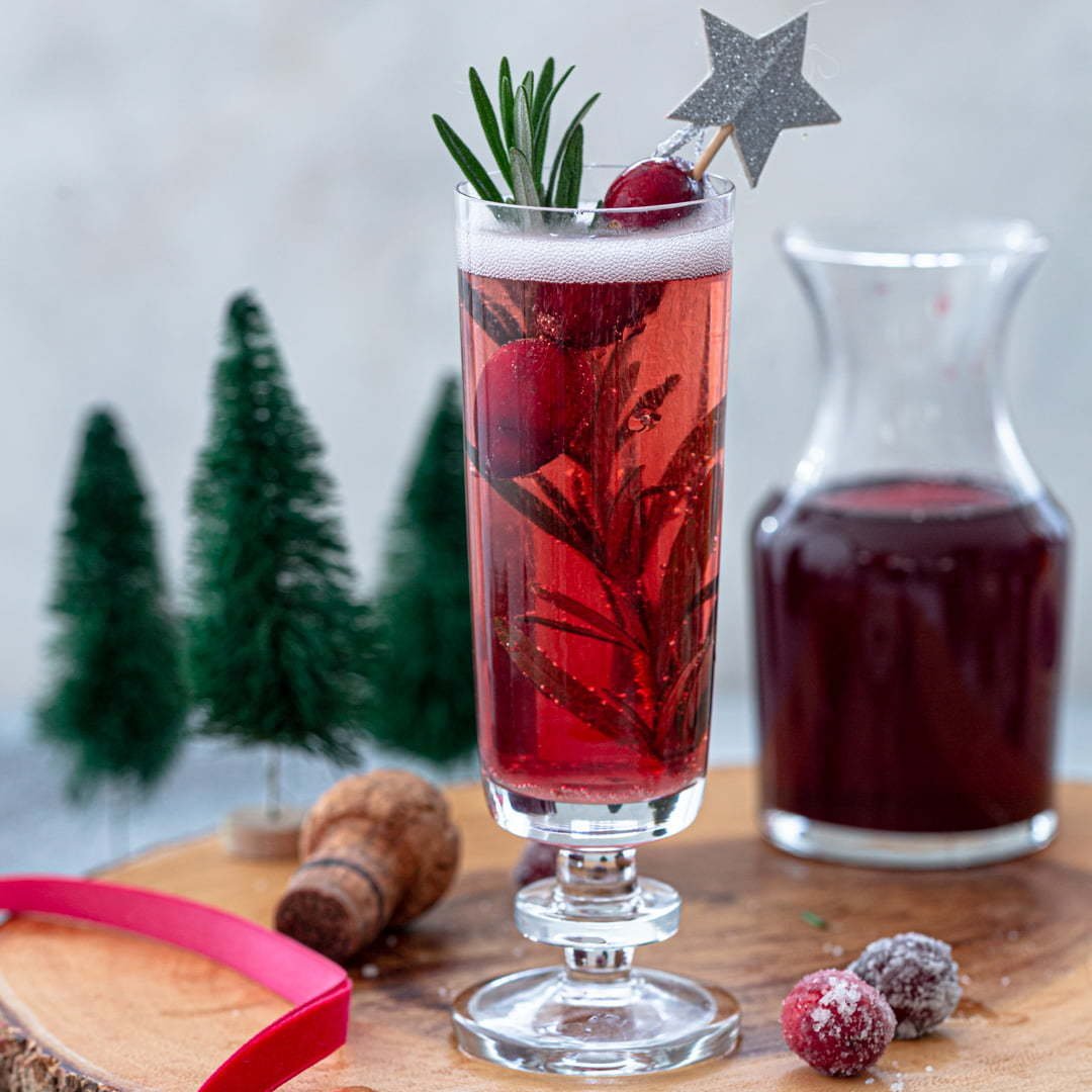 Christmas Cranberry Mimosa 