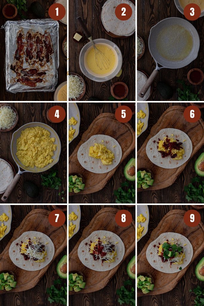 How to make low carb breakfast tacos.