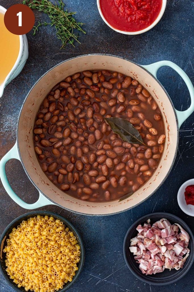 Classic Italian Pasta e Fagioli Soup - 80