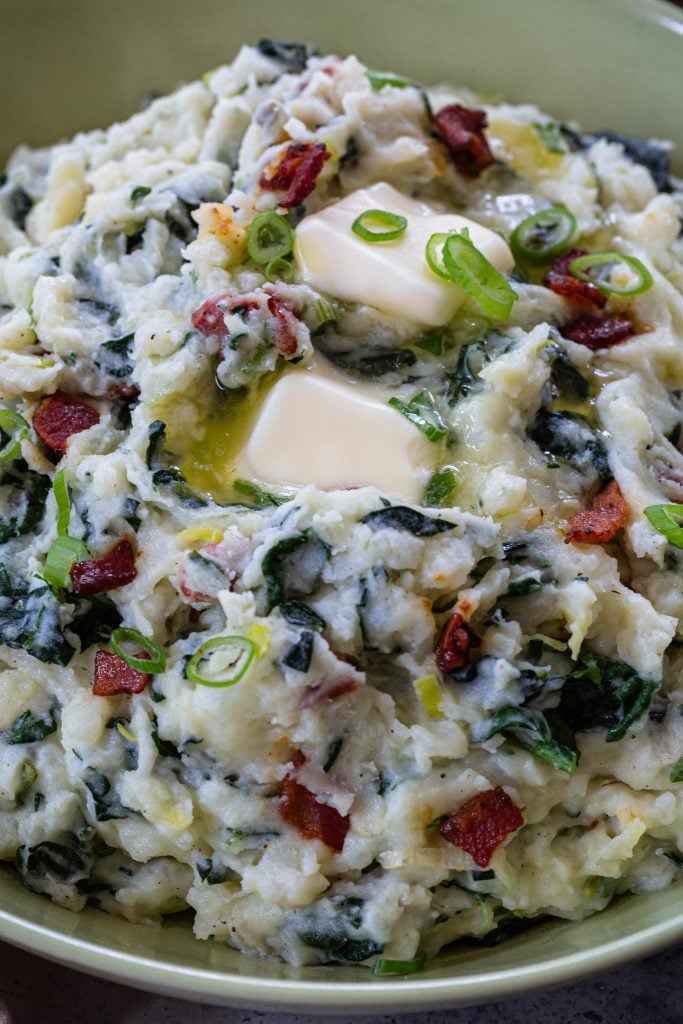 Traditional Irish Colcannon for St Patrick's Day.