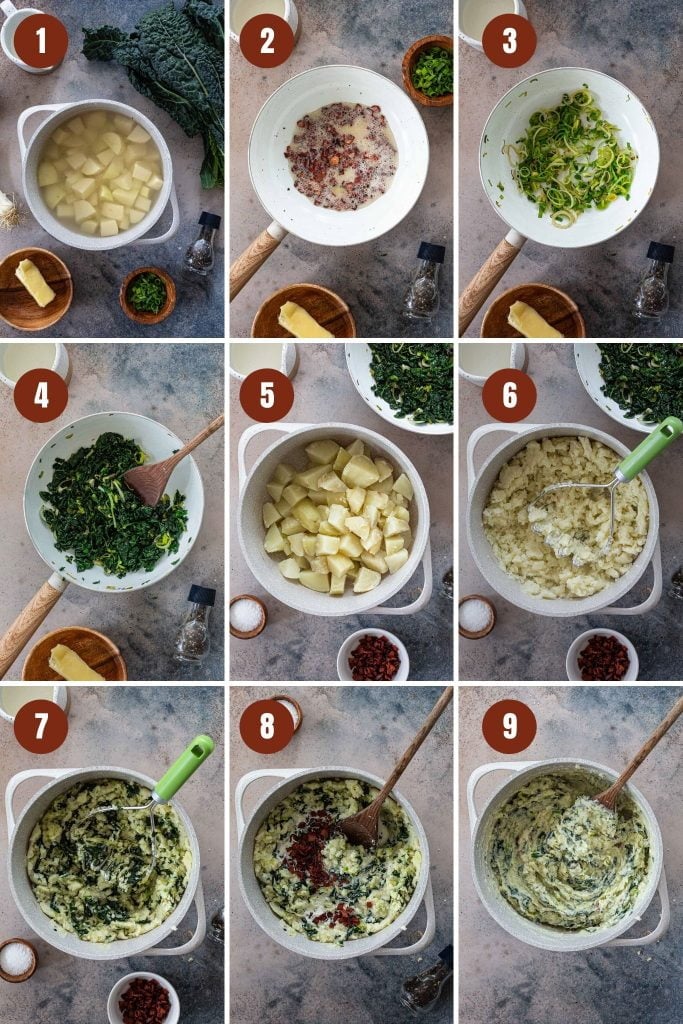 How to make colcannon recipe.