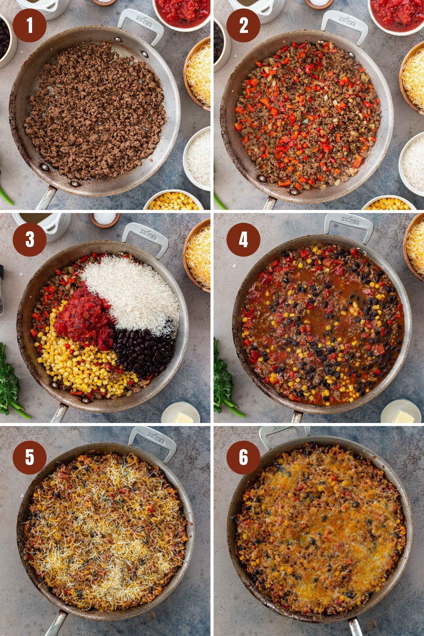 One Pan Mexican Beef and Rice Casserole - Olivia's Cuisine