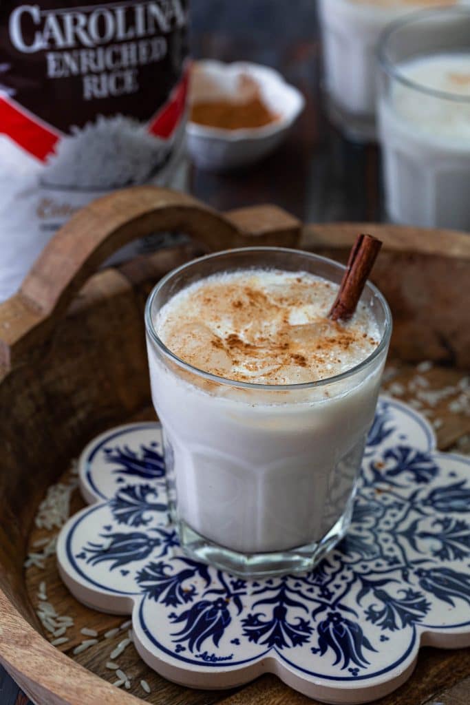 A glass of horchata de arroz.