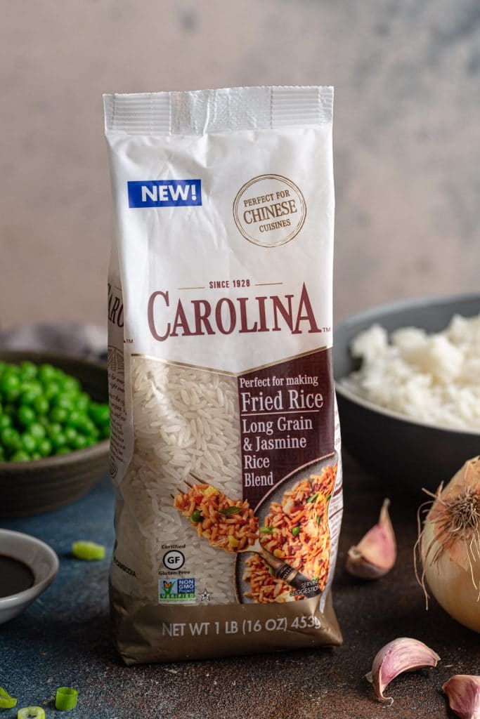 A bag of Carolina fried rice blend.