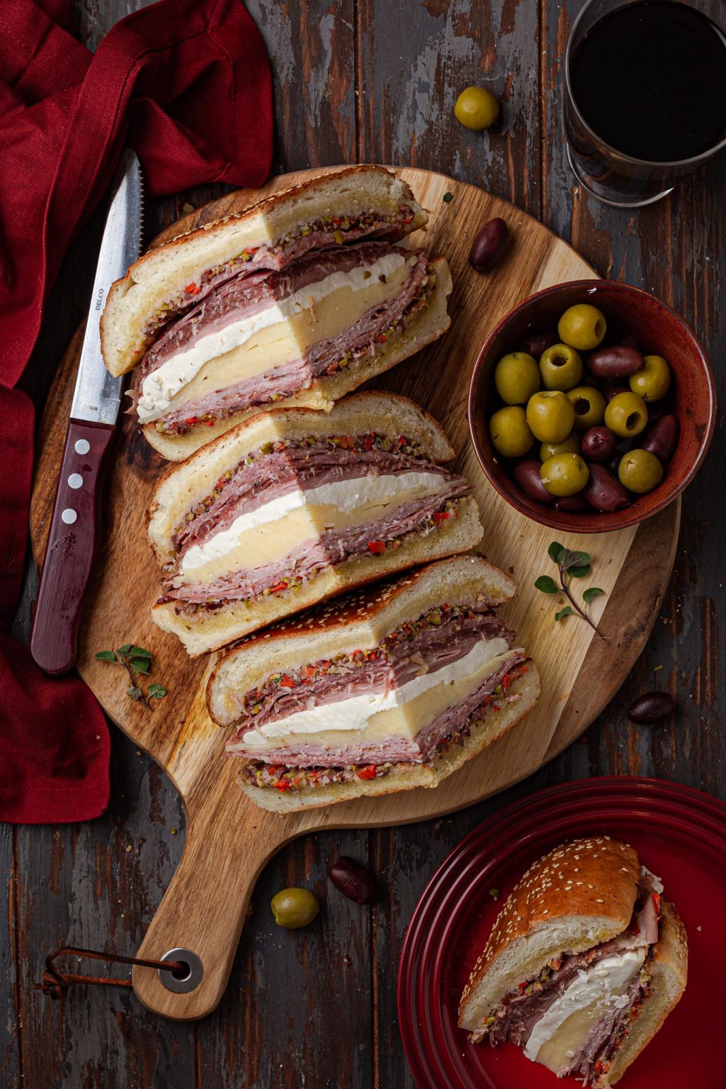 Muffuletta Sandwich Recipe (just like in New Orleans!) Olivia's Cuisine