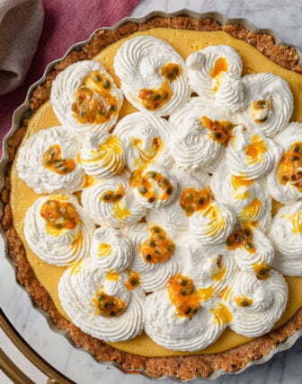 Passion Fruit Cream Pie