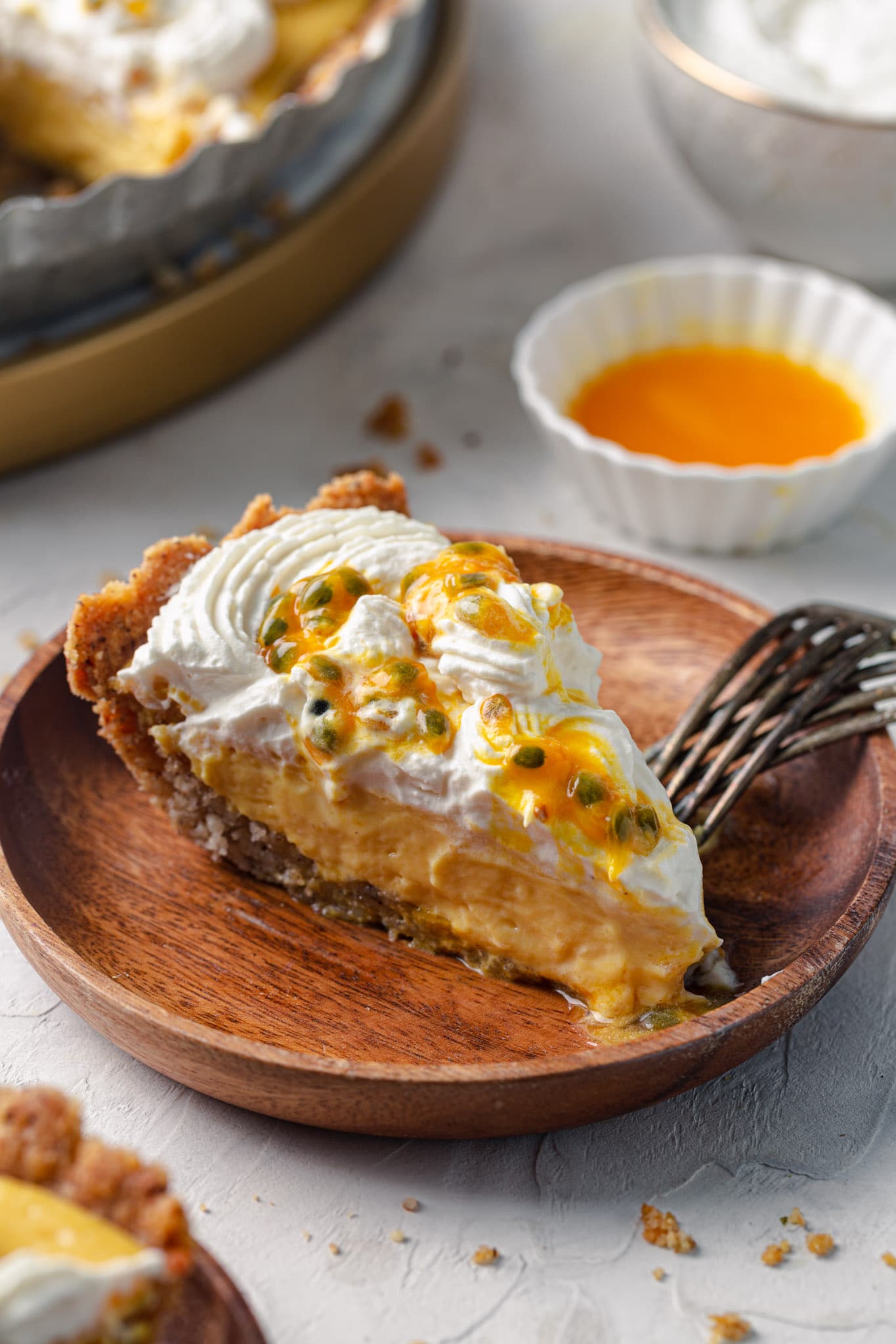 Passion Fruit Cream Pie with Brazil Nut Crust Olivia's Cuisine