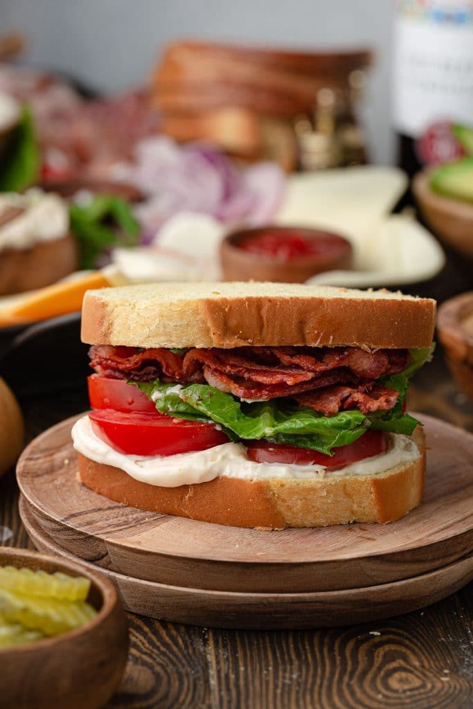 A BLT sandwich.