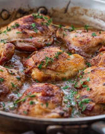 French Mustard Chicken (Poulet à la Moutarde)
